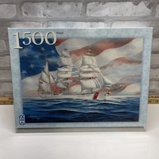 F.X. Schmid 1500 Pc Puzzle USCGC Eagle US Coast Guard Ship Patriot Sails