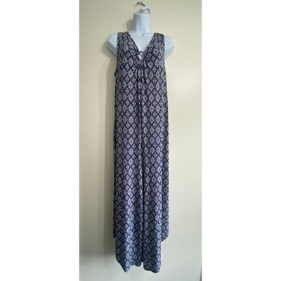 Sammi & Jo Women's Romper - Size Large, Chic Blue & White Design
