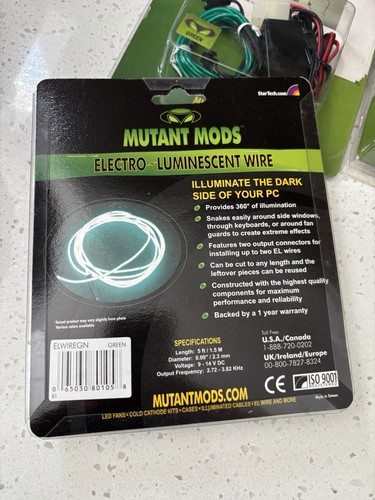 Vintage Mutant Mods Electro Luminescent Light Strip & Wire Lot - Picture 9 of 13