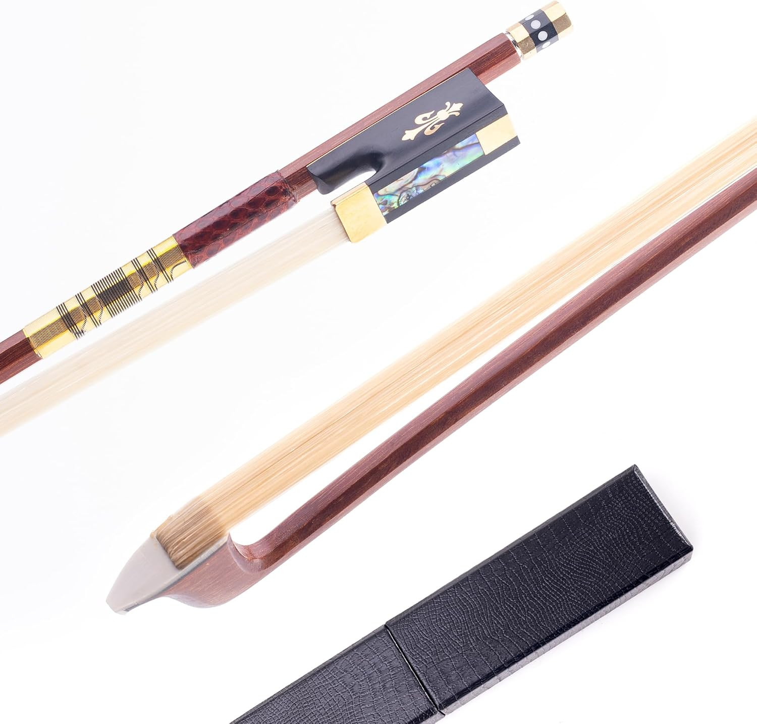 Full Size 4/4 Pernambuco Violin Bow with Case