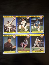 1992 Front Row Baseball UNCUT SHEET w/ Derek Jeter Rookie RC Card #55