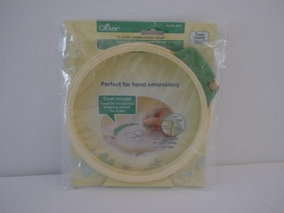 Clover 8812 Plastic Embroidery Stitching Hoop 7'' (2B2)