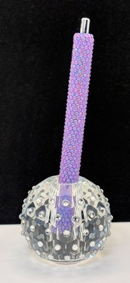 NEON PURPLE LAVENDER / Paper Mate Ink Joy Rhinestone Bling black gel ink pen