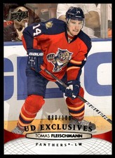 2011-12 Upper Deck UD Exclusives Tomas Fleischmann 080/100 Florida Panthers #375