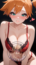 Misty Pokemon 4" Anime Waifu Weatherproof Heavy Duty Vinyl Sticker Outdoor Safe