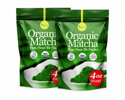 2 Pack uVernal Organic Matcha Green Tea Powder 4oz 8oz Total Pure Culinary Grade