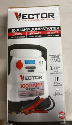 VECTOR 1000 Amp Jump Starter, Compressor, USB Power