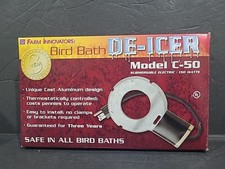 Farm Innovators Unique Cast Aluminum Submerge Electric Bird Bath De-Icer