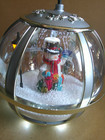 Christmas White/Silver 12" Hanging Musical Snow-Globe Lamp Snowman LED Lights — photo 6
