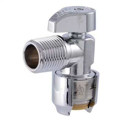 SharkBite Max 1/2 x 1/2 Inch MIP Angle Stop Valve UR24946 Push Connect