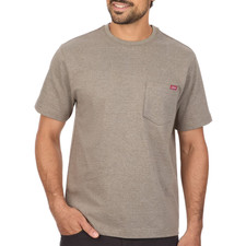 Coleman Men's Heavy Weight Pocket Short Sleeve T-Shirt Medium Heather