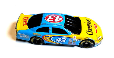 Nascar Cheerios Chex Blue Yellow John Andretti 43 Race Car