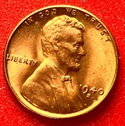 1940-S Lincoln Wheat Cent Penny GEM RED BU From an Original Bank Roll