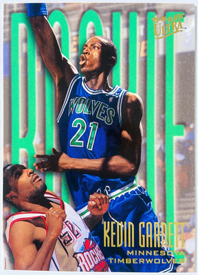 Kevin Garnett - Minnesota Timberwolves 1995 Fleer Ultra Rookie #274