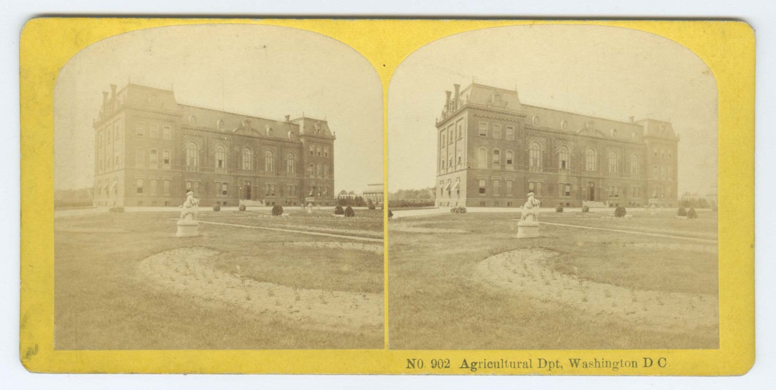 G2198~ WASHINGTON DC Agriculture Dept c1870s Stereoview – Kilburn