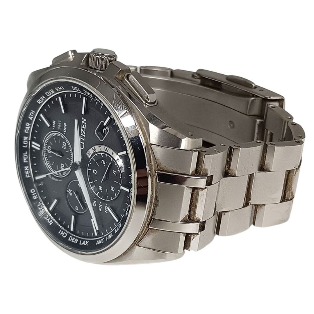 Citizen Atessa Eco Drive Solar Men’s Watch Silver Used From Japan image 5