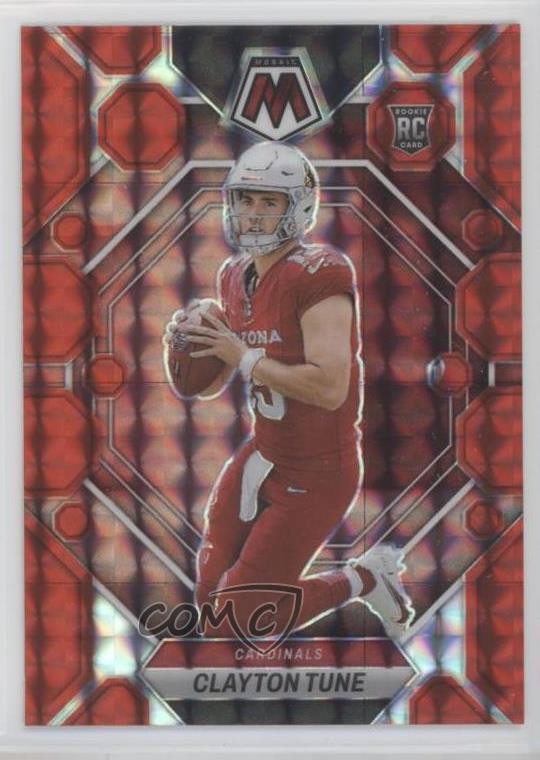 2023 Panini Mosaic Rookies Red Mosaic Prizm Clayton Tune #302 17cx