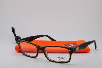 NEW RAY-BAN RB 5206 2445 HAVANA CLEAR GREEN AUTHENTIC EYEGLASSES 54-18