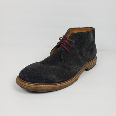 1901 Canyon Mens Size 9 Grey Black Suede Formal Casual  display picture 2