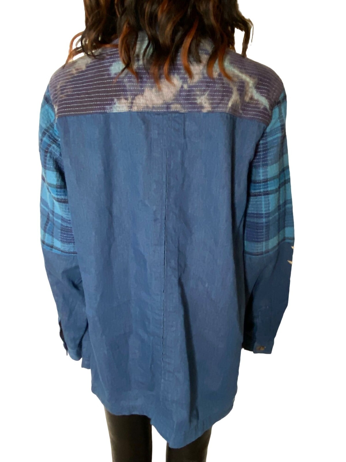 Johnny Was Workshop NWT  Embroidered Moonlight Tie Dye Patchwork Jacket Size M image 2