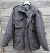 US-Feldjacke mit Futter - Nachbau - schwarz - gebraucht Gr L