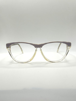 NiGuRa Brille 9346 Cateye Transparent Gestreift Düsseldorf Gestell