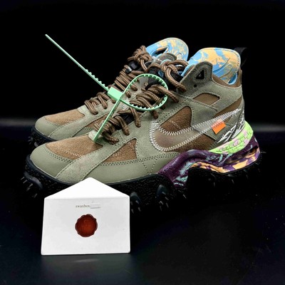 Off-White X Nike Air Terra Forma Sneakers Men\'s 6 Archaed Brown Green DQ1615-200 OFF-WHITE x Nike Air Terra Forma  main image 4