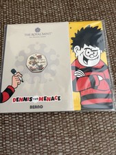 2026 Dennis the Menace UK 50P Brilliant Colour Coin Limited Edition Sealed