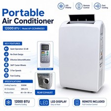 Mobile Klimaanlage, 12000 BTU 3500W Schnellk hlung, LED-Display Air Conditioner