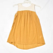 Doe & Rae Women's Sleeveless Yellow Blouse Size Small