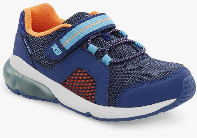 Stride Rite Boys M2P Journey 2 Sneaker, Grey Blue Orange Big