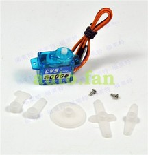 2X CYS-S0005 5g Plastic Gear Micro Servo 21.5x11.8x20.9mm For RC Plane Modle kit