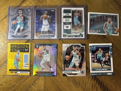 Brandon Miller lot of 8 RC s 2023-24 Charlotte Hornets   Listed Below  MT 