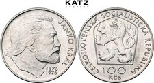 Czechoslovakia 100 Korun 1976 Janko Kráľ 100th Anniv. Death Original Box