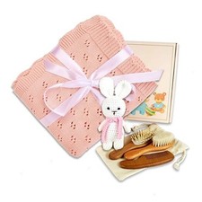 Baby Toddler Set in Gift Box, BabyShower and Newborn Gift Set, Cotton Peach