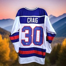Miracle On Ice Jim Craig Signed Jersey 🇺🇲 1980 USA Hockey 🇺🇸 Lake Placid