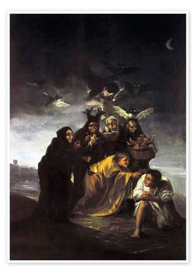 Poster Der Zauber, Die Hexen - Francisco José de Goya