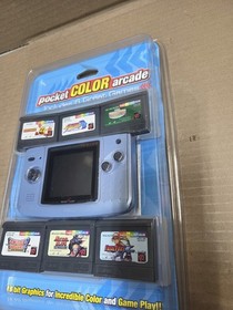 NeoGeo Pocket Color Arcade Blue+ 6 Games Unopened Rare