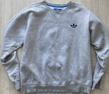 Adidas Originals Trefoil Crewneck Sweatshirt Gray Men  s L Y2K Vintage from 2012