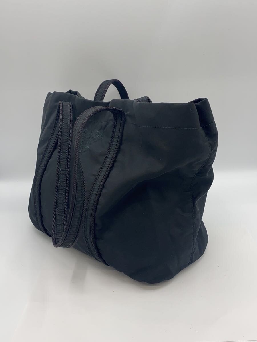 PRADA handbag nylon black plain thumbnail 2