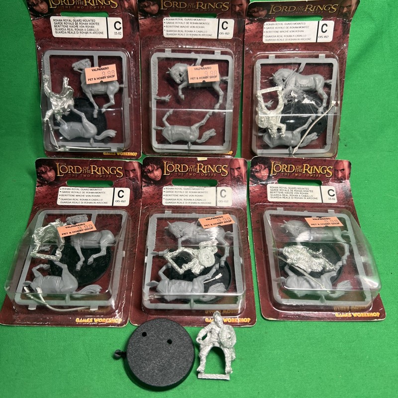 Metal ROHAN ROYAL GUARD MOUNTED Lot Of 6  Games Workshop