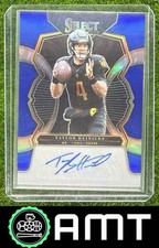 Taylor Heinicke Auto 2022 Panini Select Blue 66/99 SIP-TH Washington Commanders