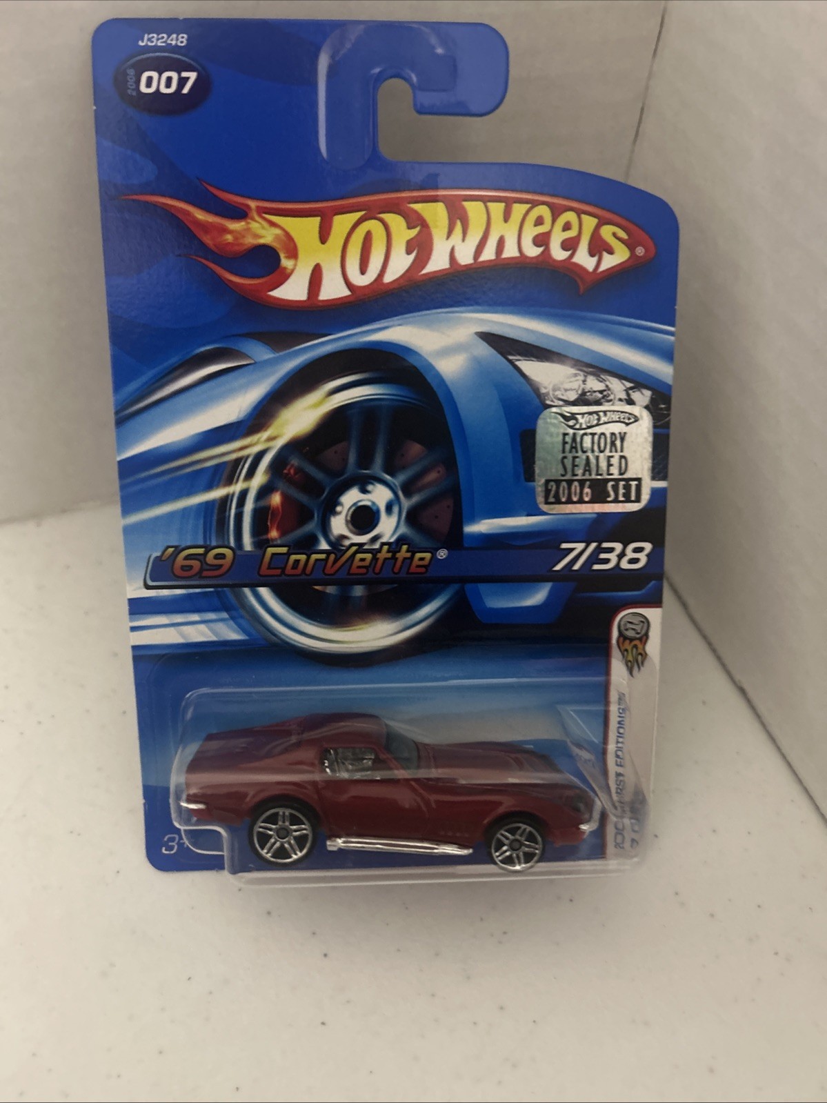 Hot Wheels 2006 First Editions #7/38 '69 Corvette Factory Sealed 2006-007
