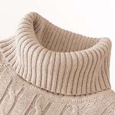 Men's Turtleneck Soft Sweater 2023 Warm Knitted Autumn/winter Pullover Jumper