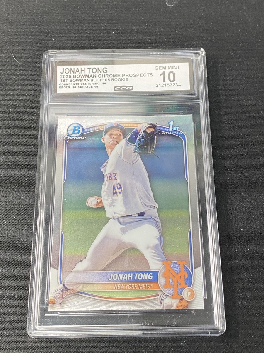 2025 Bowman - Chrome Prospects Jonah Tong #BCP-105 (RC) for sale