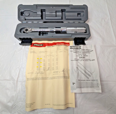 Proto Micrometer Torque Wrench 1/4'' Drive  200.0''Lb Max J6062C