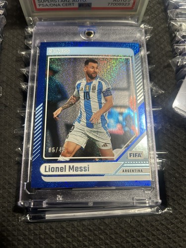 2024-25 Donruss FIFA Lionel Messi Blue # /49 Argentina Card #10