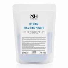 Blue Premium Dust-Free Bleach Powder for Hair   Anti-Yellow Formula, Up to 7...