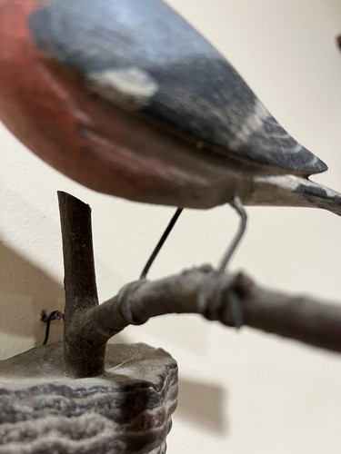 AAFA Primitive PA Folk Art Bird. Mid 1800’s. Glass Eyes. Amazing Paint - Picture 7 of 20