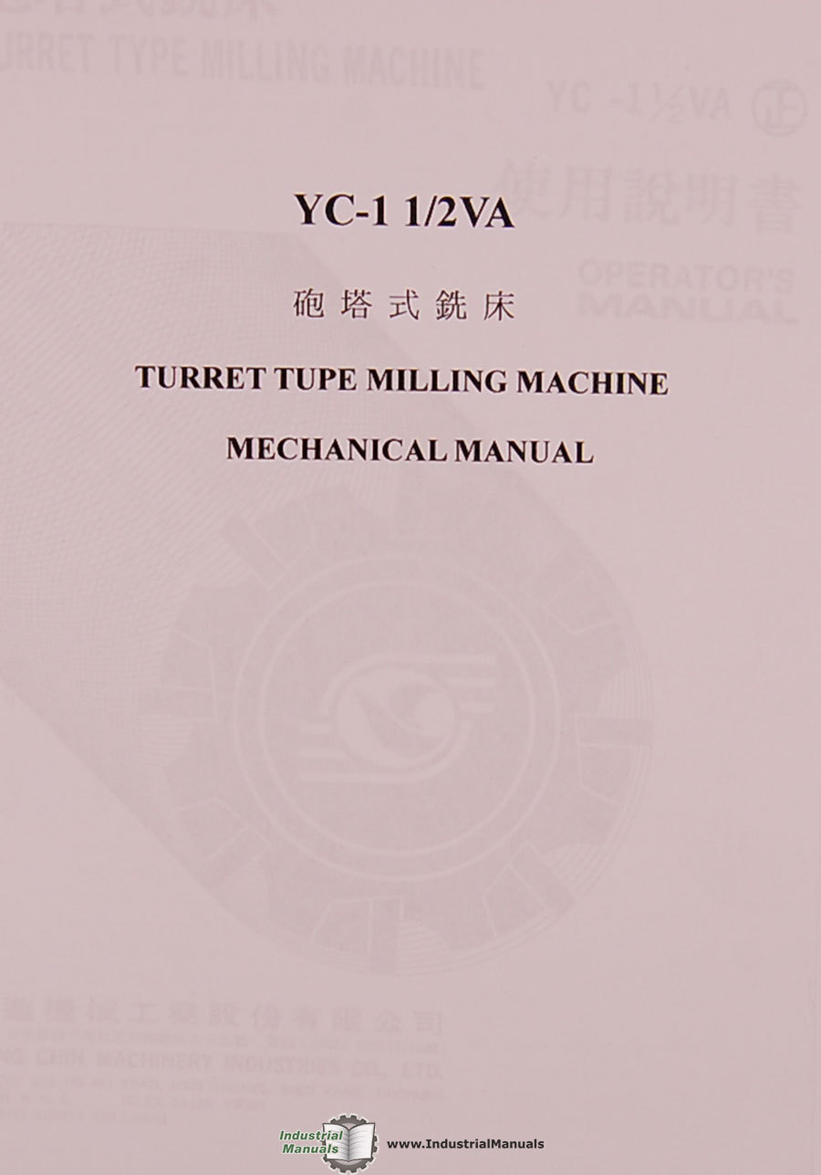 Supermax YC1 1/2 VA, Yeong Chin, Milling Operations Maintenance